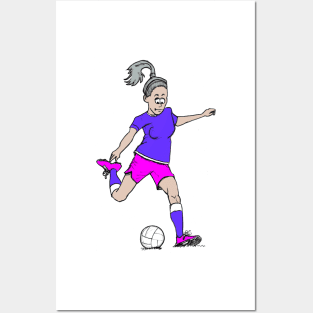 Womens football Posters and Art